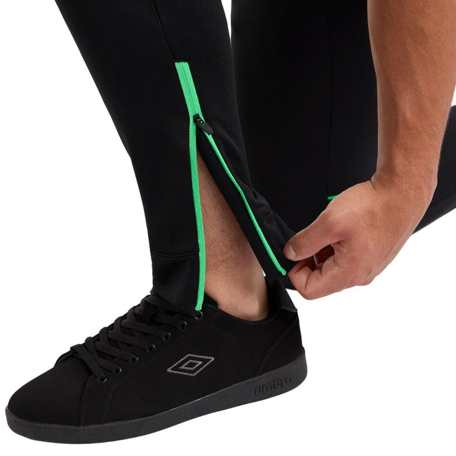 Black-Andean Toucan - Side - Umbro Mens Pro Polyester Training Sweatpants
