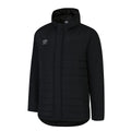 Black - Front - Umbro Childrens-Kids Water Resistant Padded Jacket