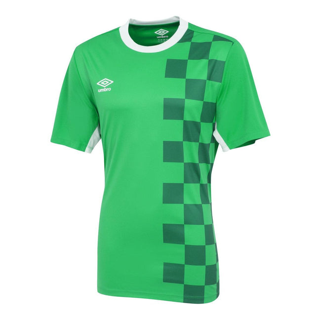 Emerald-White - Front - Umbro Childrens-Kids Stadion Jersey