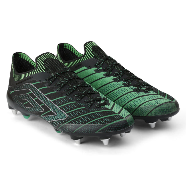 Black-Alexandrite-Toucan - Front - Umbro Mens Velocita Elixir Pro Soccer Cleats