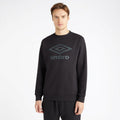 Black-Woodland Grey - Front - Umbro Mens Core Sweatshirt