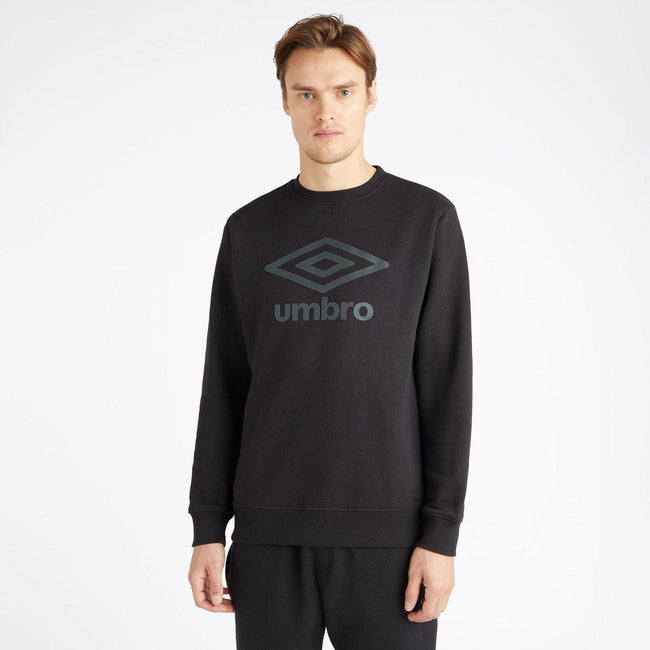 Black-Woodland Grey - Front - Umbro Mens Core Sweatshirt