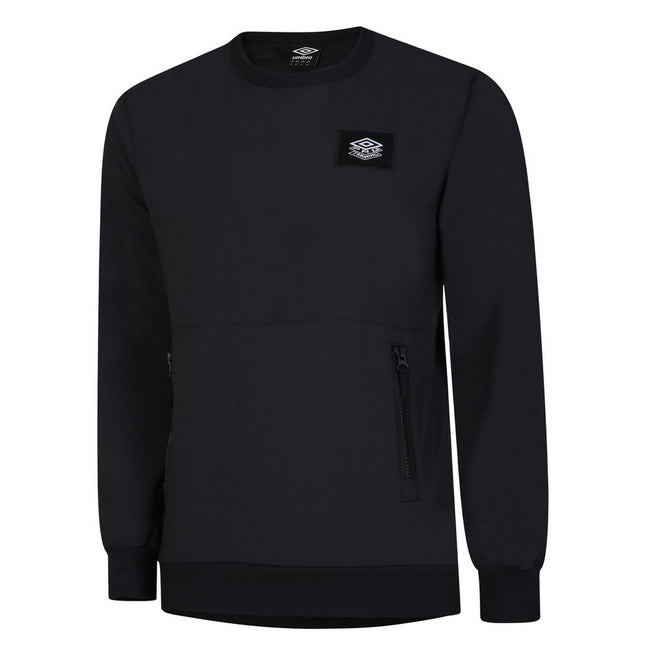 Black - Front - Umbro Mens Pro Training Sweatshirt