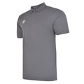 Carbon-White - Front - Umbro Mens Essential Polo Shirt