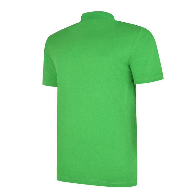 Emerald-White - Back - Umbro Mens Essential Polo Shirt