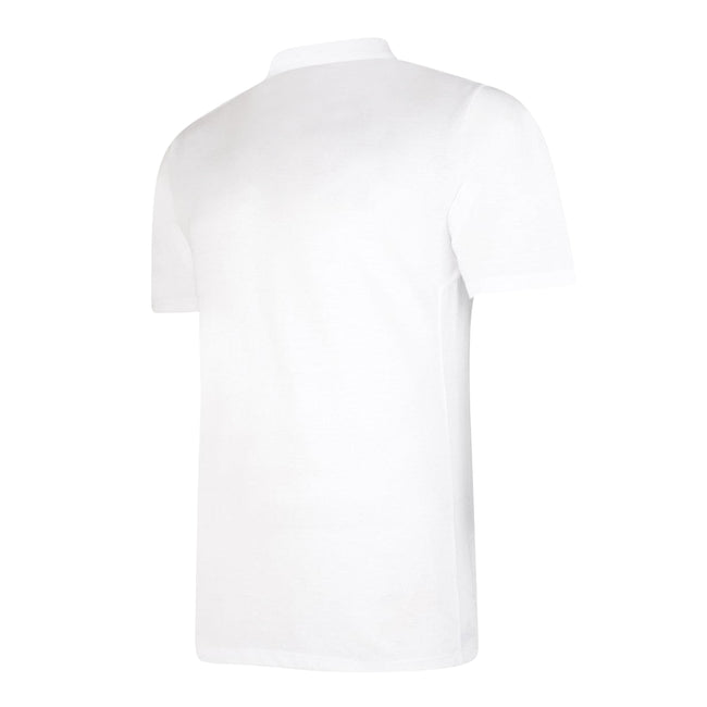 White-Black - Back - Umbro Mens Essential Polo Shirt
