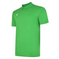 Emerald-White - Front - Umbro Mens Essential Polo Shirt