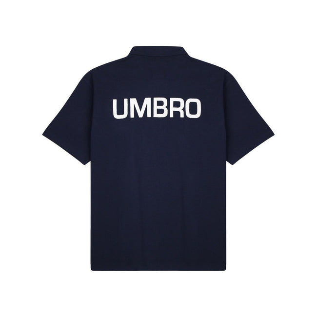 Navy - Back - Umbro Mens Nigel Cabourn Polo Shirt