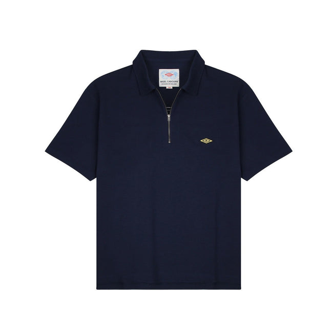 Navy - Front - Umbro Mens Nigel Cabourn Polo Shirt