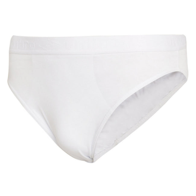 Black - Side - Umbro Mens Plain Briefs (Pack of 3)