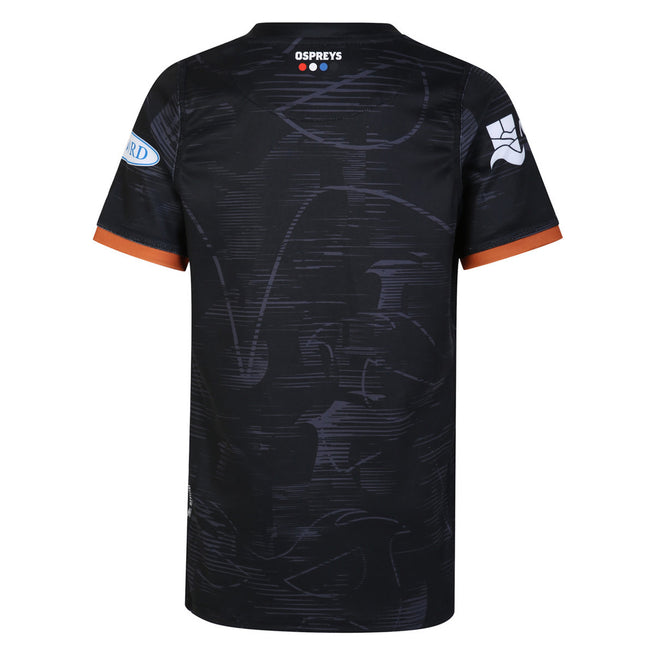 Black-White-Orange - Back - Osprey 22-23 Umbro Jersey