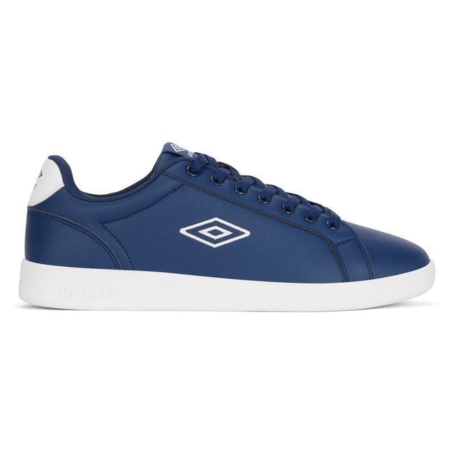 Navy-White - Front - Umbro Mens Classic Cup Perforated Sneakers