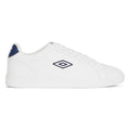 White-Navy - Front - Umbro Mens Classic Cup Perforated Sneakers