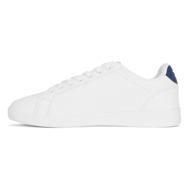 White-Navy - Side - Umbro Mens Classic Cup Perforated Sneakers