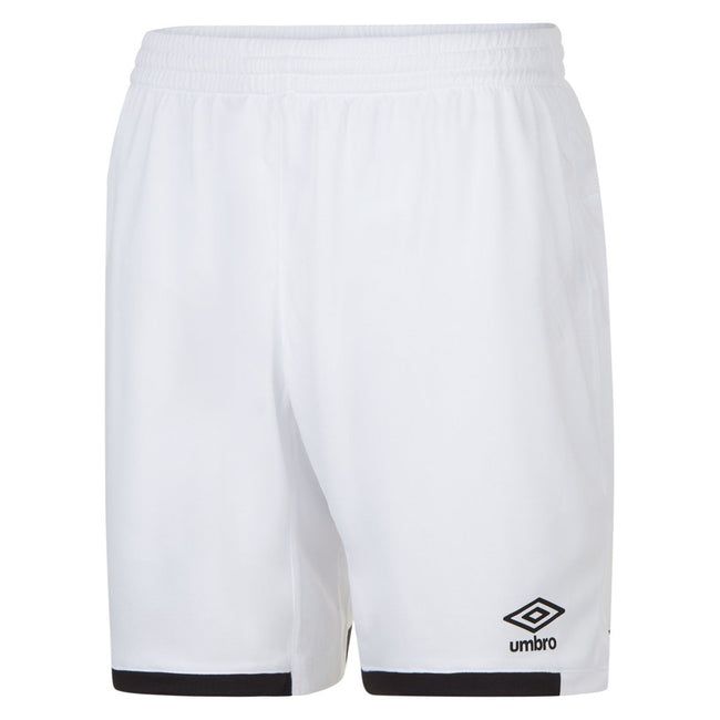 White-Black - Side - Umbro Childrens-Kids Premier Shorts