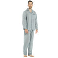 Blue - Front - Walter Grange Mens Striped Pajama Set