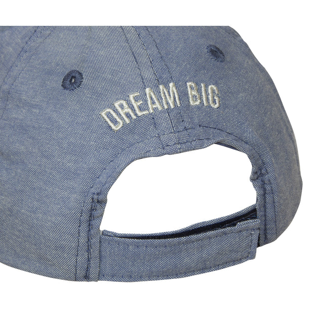 Blue - Side - Foxbury Childrens Girls Unicorn Baseball Cap