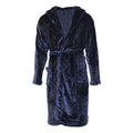 Navy - Front - Baum Mens Flannel Fleece Robe