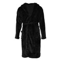 Black - Front - Baum Mens Flannel Fleece Robe