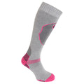 Gray - Front - Womens-Ladies High Performance Ski Socks (1 Pair)