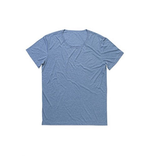 Front - Stedman Mens David Melange Oversized Crew Neck Tee