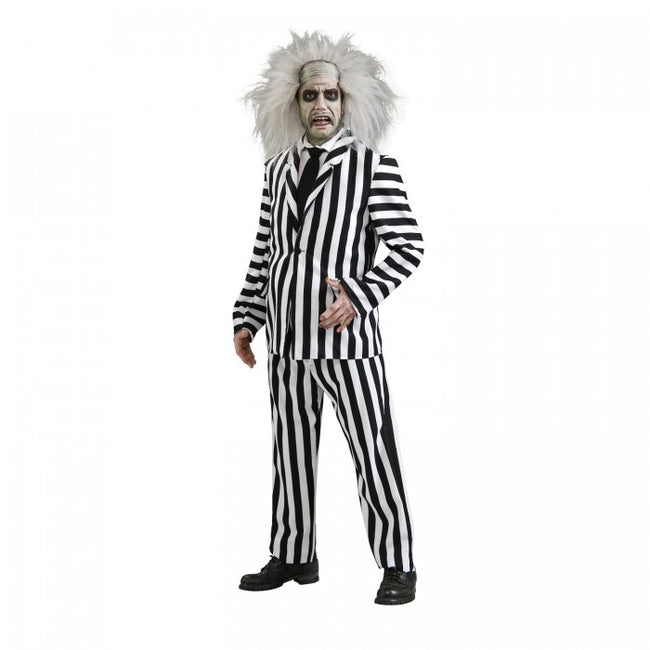 Front - Beetlejuice Mens Deluxe Costume