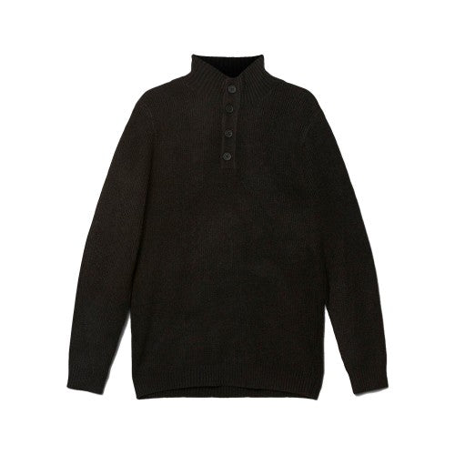 Front - Burton Mens Button Knitted Supersoft Sweater