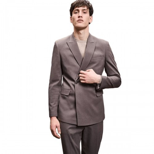 Front - Burton Mens Wrap Slim Suit Jacket