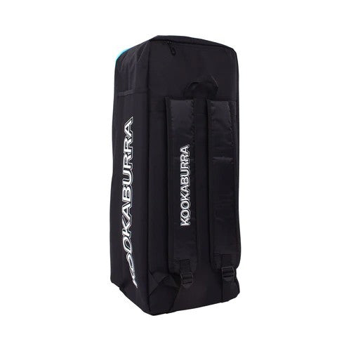 Black-Aqua Blue - Back - Kookaburra 2023 Cricket Duffle Bag