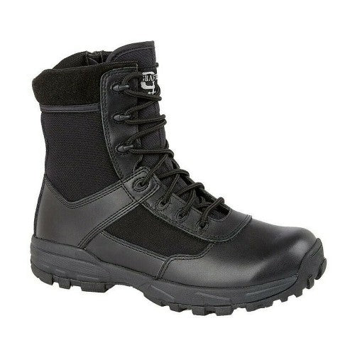Front - Grafters Mens Leather Combat Boots