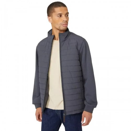 Front - Maine Mens Jersey Hybrid Padded Jacket