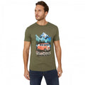 Front - Mantaray Mens Wanderer Printed T-Shirt