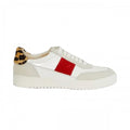 Front - Principles Womens/Ladies Flora Leopard Print Leather Sneakers