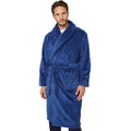 Front - Debenhams Mens Marl Shawl Collar Bathrobe