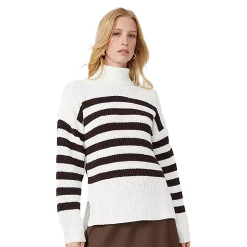 Front - Principles Womens/Ladies Stripe Roll Neck Sweater
