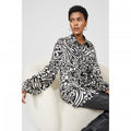 Front - Principles Womens/Ladies Printed Tie Neck Extra Long Shirt