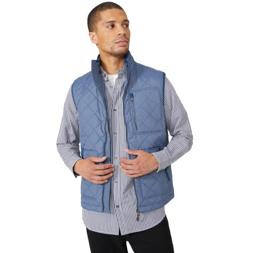 Front - Maine Mens Quilted Lightweight Vest