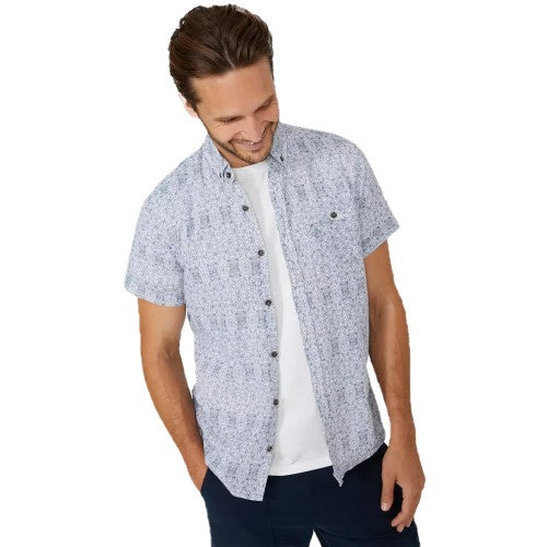 Front - Mantaray Mens Tile Shirt