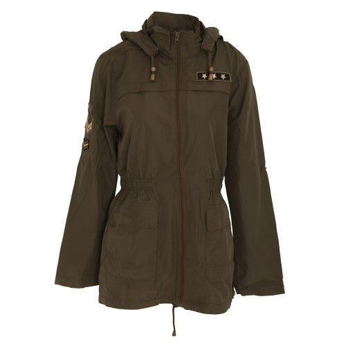 Front - Brave Soul Womens/Ladies Zip Up Plus Sized Jacket