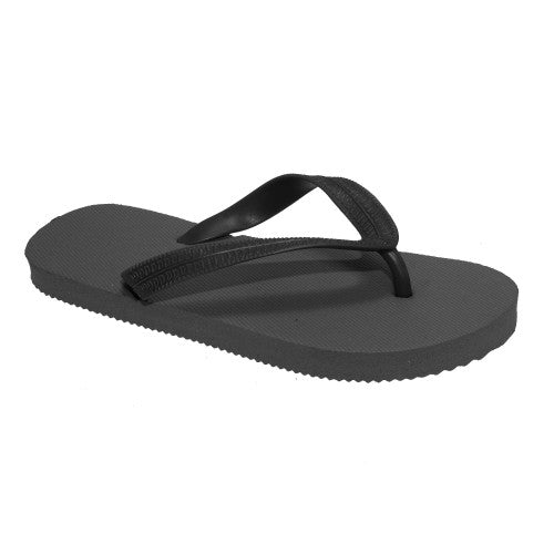 Front - FLOSO Childrens/Kids Big Boys Solid Colour Flip Flops