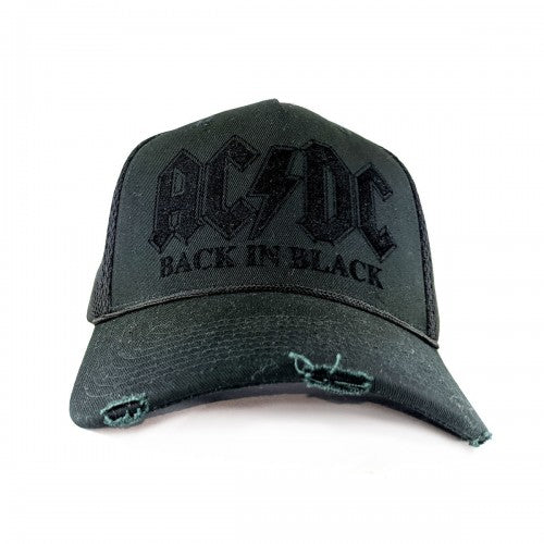 Front - Amplified Back In Black AC/DC Trucker Cap