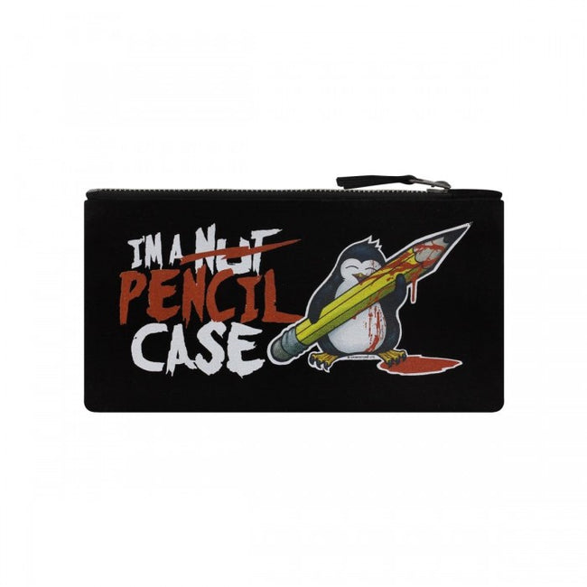 Front - Psycho Penguin I`m Not A Nut Case Pencil Case