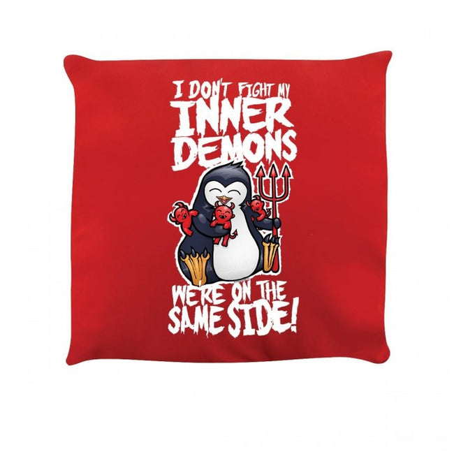 Front - Psycho Penguin Inner Demons Cushion