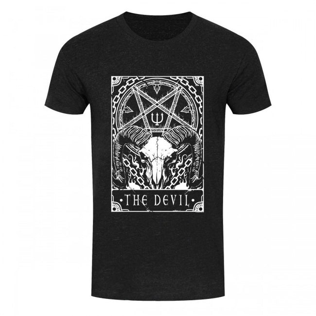 Front - Deadly Tarot Mens The Devil T Shirt