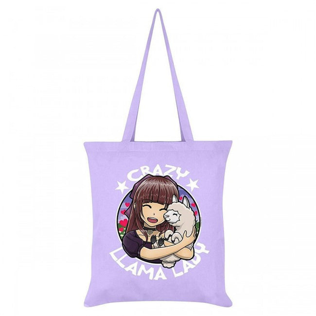 Front - Grindstore Crazy Llama Lady Tote Bag