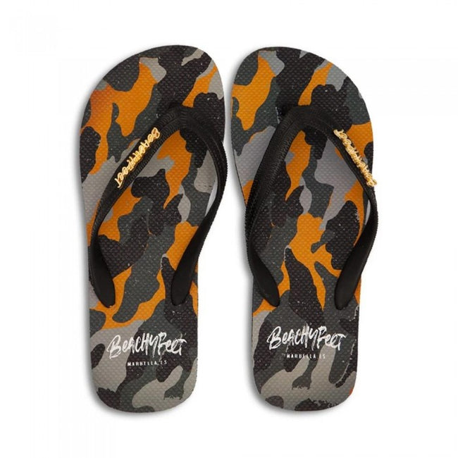 Front - BeachyFeet Mens Decadente Flip Flops