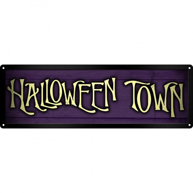 Front - Grindstore Halloween Town Slim Tin Sign
