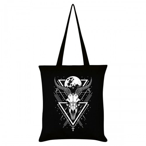 Front - Grindstore Lunar Skull Tote Bag