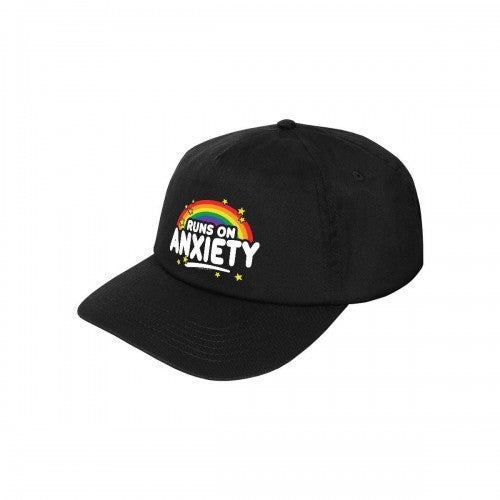 Front - Grindstore Runs On Anxiety Baseball Cap