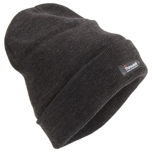 Front - Mens Heatguard Thermal Winter/Ski Beanie Hat